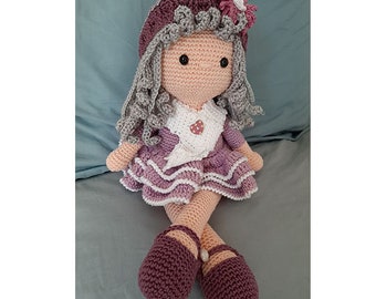 Tutoriel  en français, Poupée Myrtille , modèle au crochet