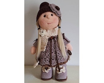 Anleitung auf Französisch, Dezemberpuppe, Häkeln, Muster, Boss, Anleitung, Amigurumi, Puppe