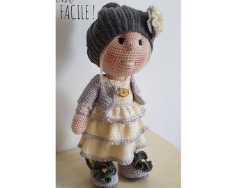 Tutorial in French, CHARLOTTE Doll, Crochet, Pattern, Pattern, Tutorial, Amigurumi, Doll