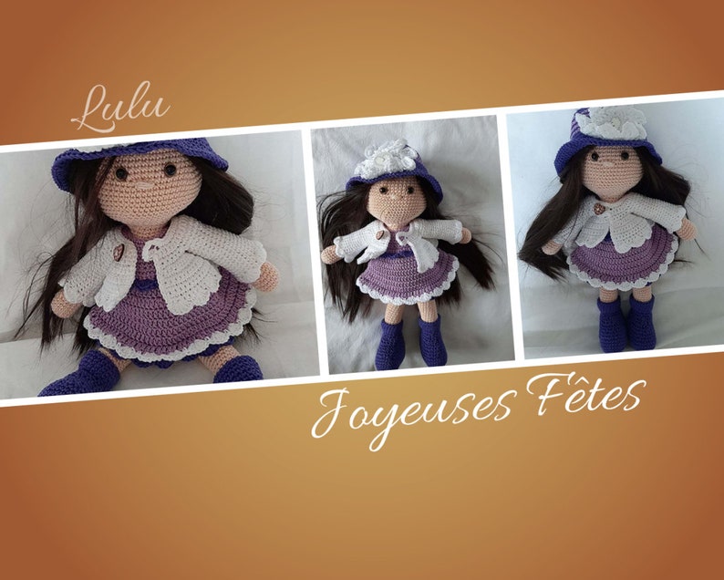 Tutoriel en français Poupée Lulu modèle au crochet | Etsy