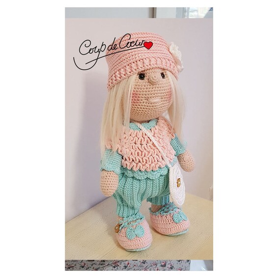 Tutoriel En Francais Poupee Jade Crochet Pattern Patron Etsy
