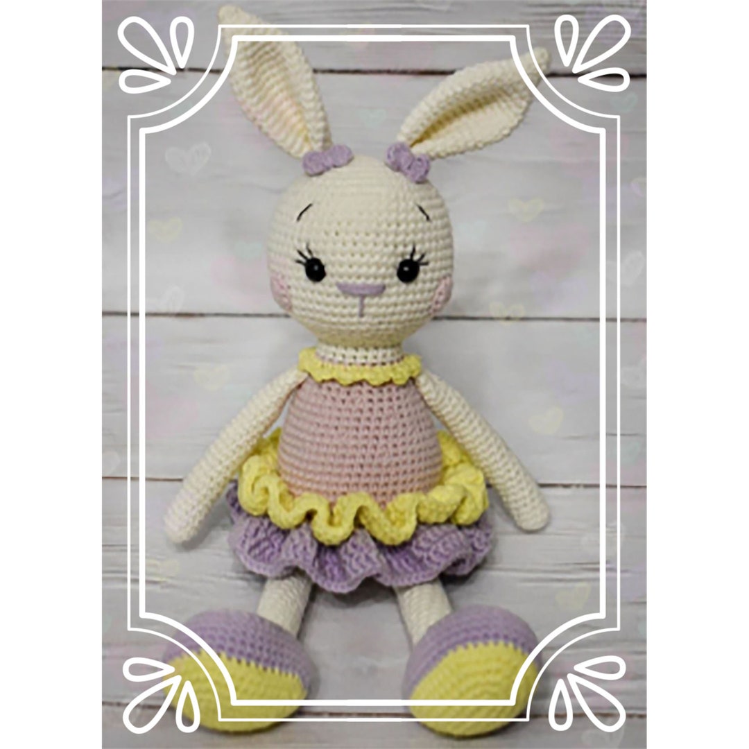 Tutorial in French, Amigurumi Croquette the Easter Bunny, Crochet