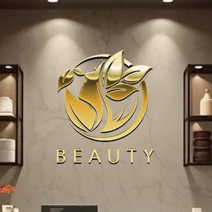Custom Laser Cut 3D Logo Sign: Beauty Salon, Office Signboard
