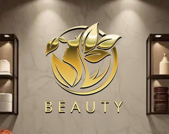 Custom Laser Cut 3D Logo Sign: Beauty Salon, Office Signboard