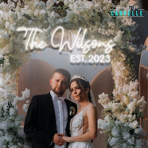 Custom Neon Wedding Sign: Personalized Wedding Decor