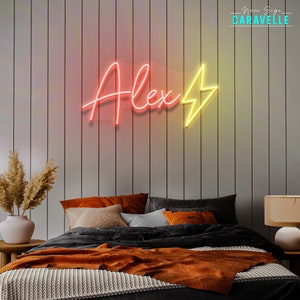 Personalized Neon Name Sign: Kids Room Decor, Custom Neon Light