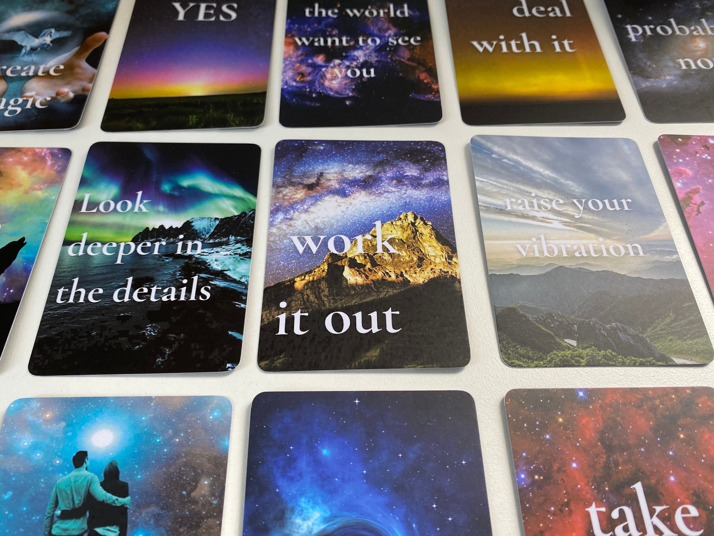 Printable Oracle Cards Yes or No Oracle Cards set of 52 Etsy