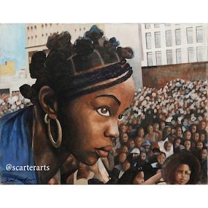 Lauryn Hill - Fugees Concert Painting, Art Print, 90s, Hip-Hop, black art, black woman