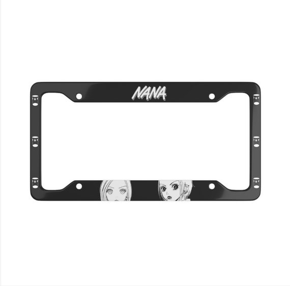 "My Favorite People Call Me Nana" License Plate Frame - Stainless Steel Personalized Frame With Screws