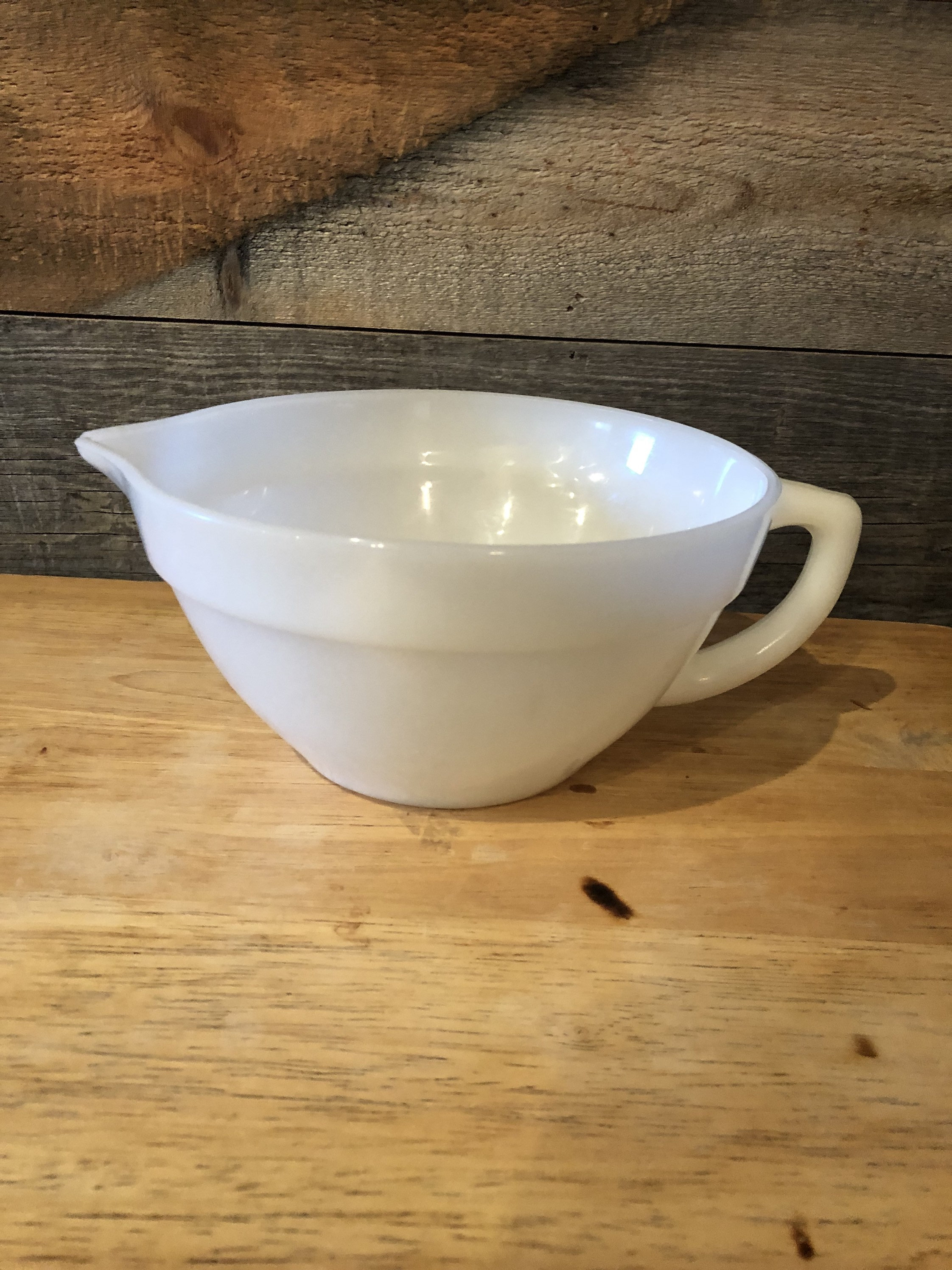 Fire king mixing bowl with handle Etsy