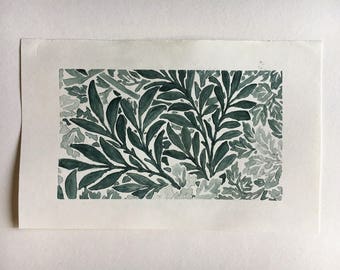 Watercolor Painting - Leaf Pattern