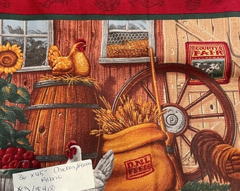 Chicken/Farm Fabric