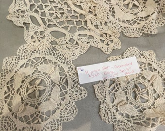 Crocheted and Embroidered Doilies for Slow-Stitch or other Projects