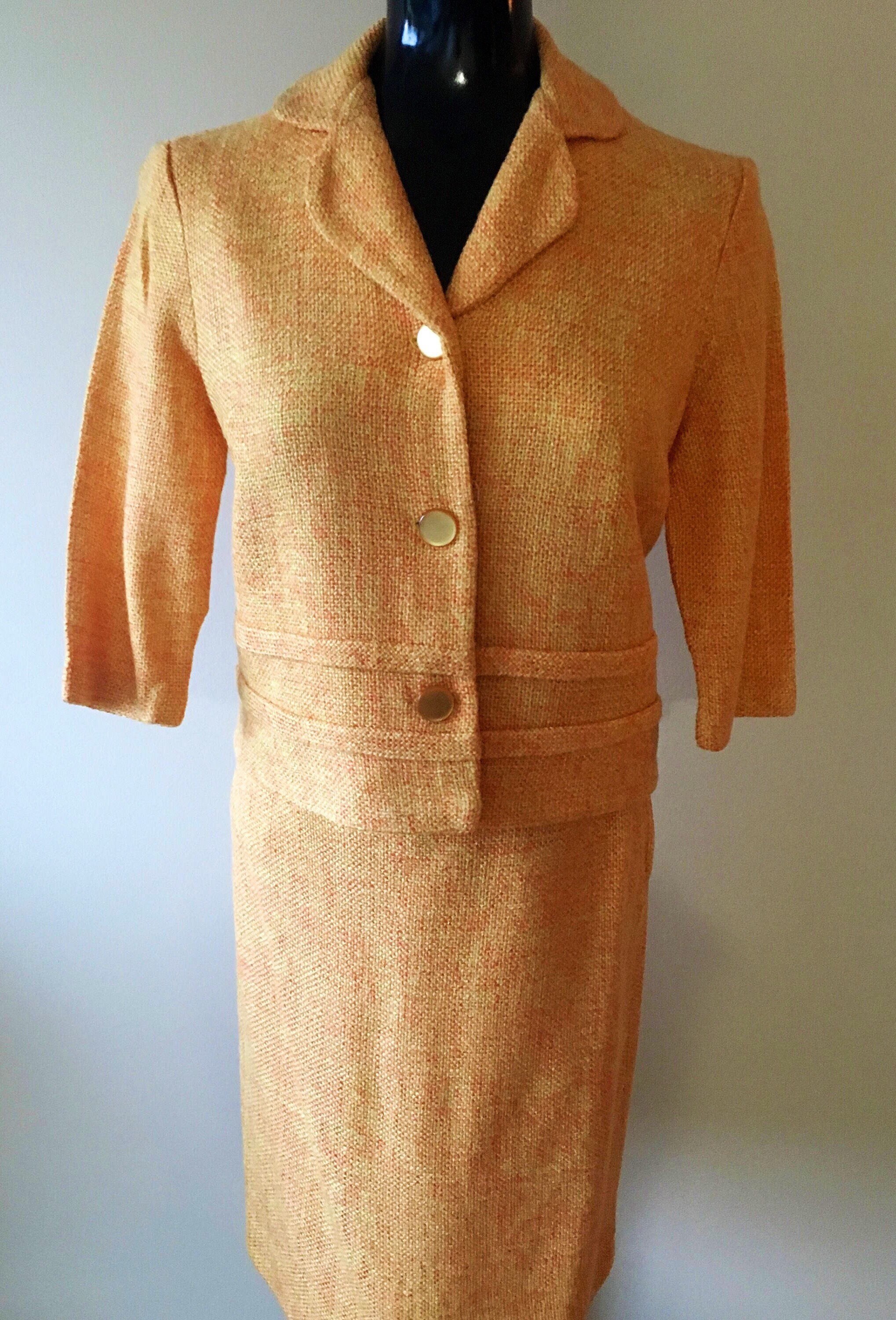 非売品 1960s Vintage Tweed Suit, Tweed Jacket, Women's Vintage Suit ジャケット・アウター