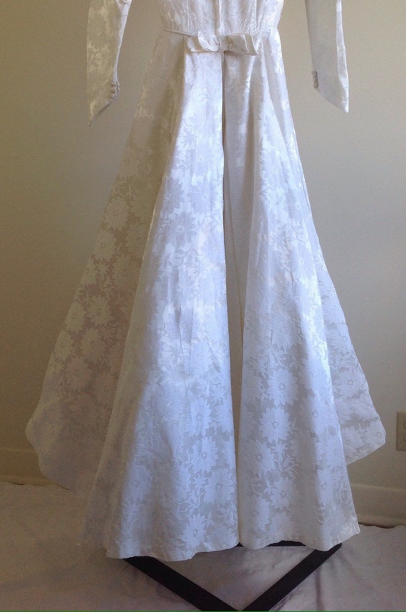 Vintage Wedding dress, 1950s Wedding Dress, long … - image 4