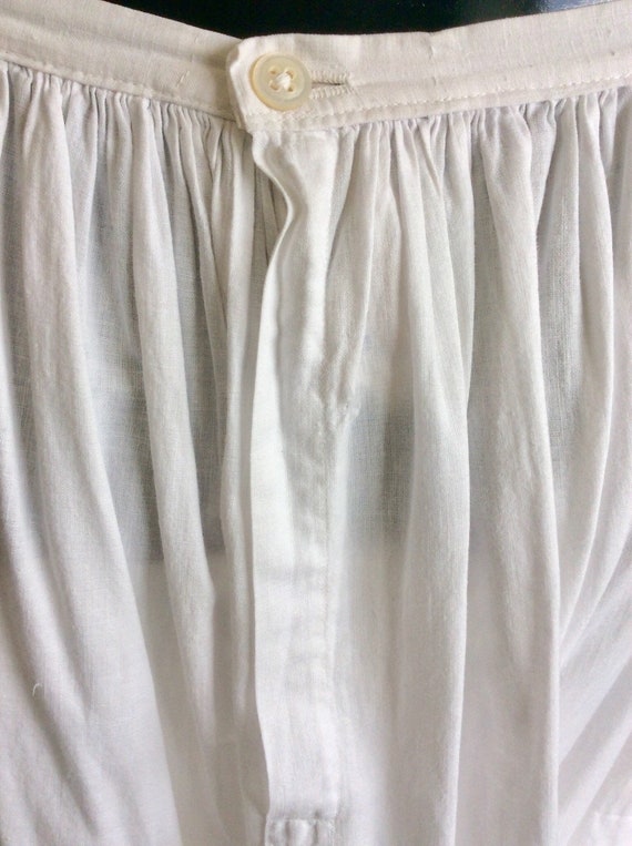 Antique 1900s Cotton Petticoat /Victorian Edwardi… - image 5