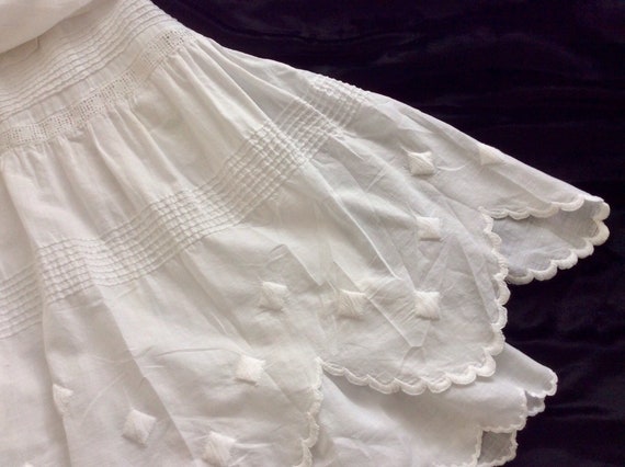 Antique 1900s Cotton Petticoat /Victorian Edwardi… - image 2