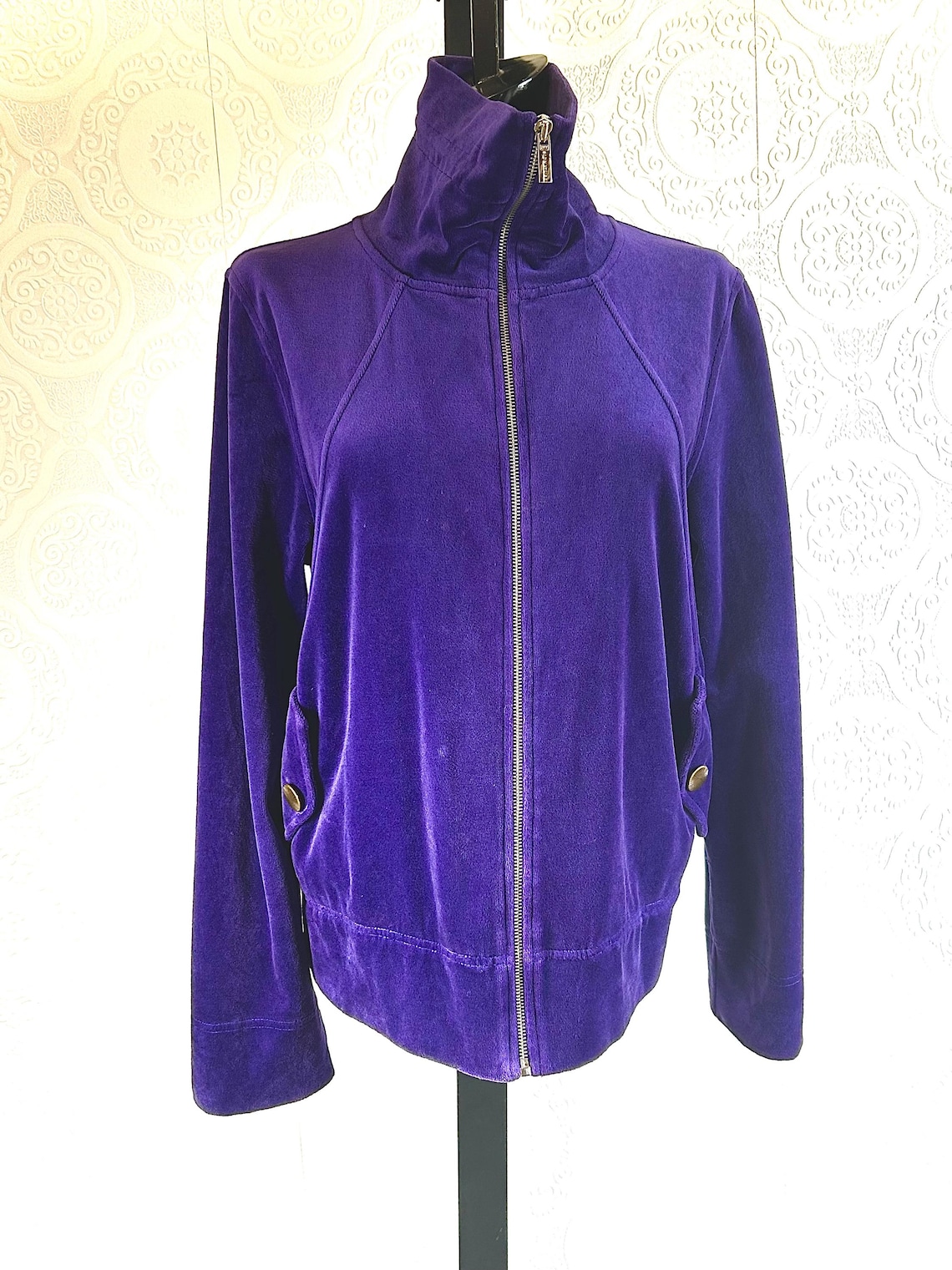 80s Red Velvet Jacket SZ 6-8