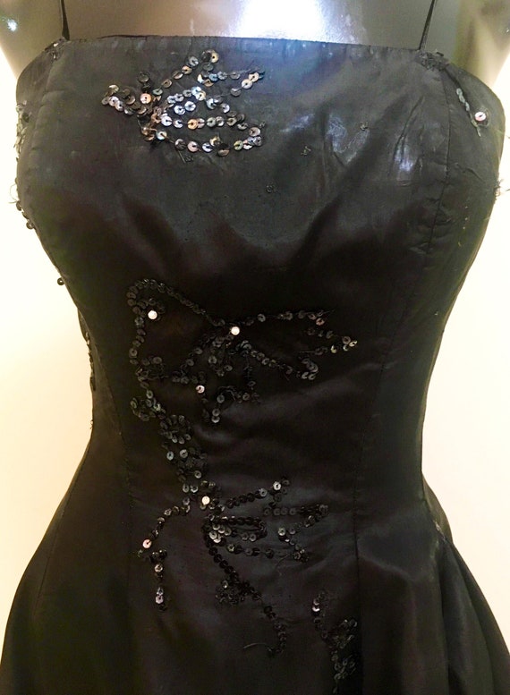 vintage black gown