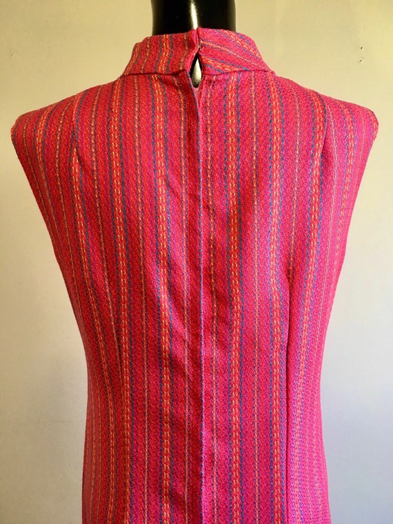 Vintage pink knit Kaftan, sleeveless vintage dress - image 5