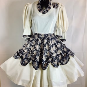 Vintage Country Style Dress, Western Square Dance Dress
