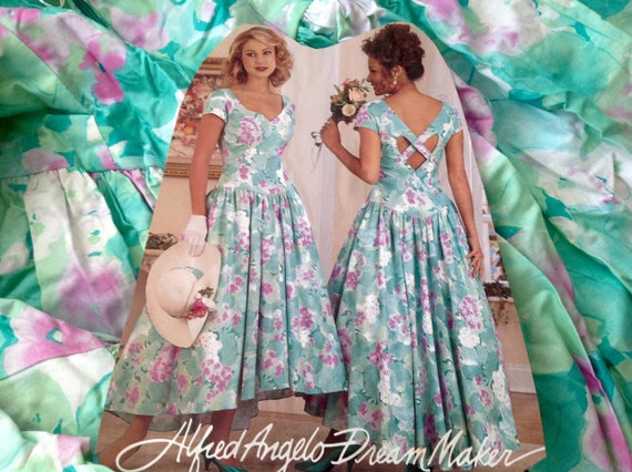 alfred angelo green dress Strapless Mint Green Jacquard A-line Formal Dress – Dressesforparty main image 0