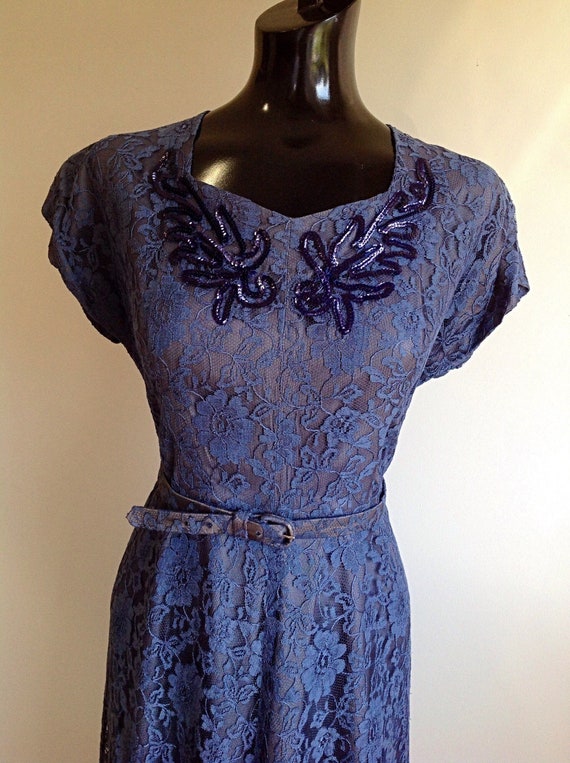 vintage lace suit dress, 1930s lace suit dress - image 1