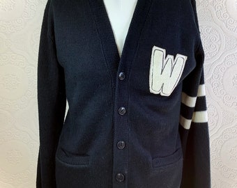 1950's Heavy Wool Letterman's Sweater - Etsy