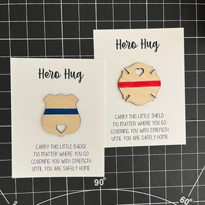 Hero Hug - Police Officer Gift - Firefighter Gift - EMS Gift-  sheriff gift - Hero Gift - Cop Gift - EMS Gift