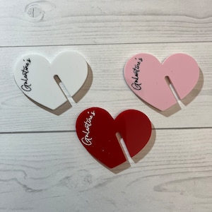 Galentines day Drink Topper - Valentine’s Day  Drink Topper - heart shaped drink toppers - galentines day decor