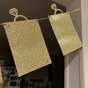 Engagement Party Banner - Engagement Picture Banner - Engagement Ring Picture Banner - Engagement Party Decor