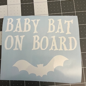 Naklejka winylowa Baby Bat on Board - naklejka Baby Bat on board - naklejka Baby Bat on board - naklejka na samochód Baby Bat - naklejka na samochód Bat