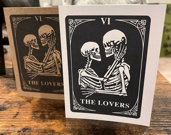 The Lovers Tarot Card - The Lovers Card - The Lovers Tarot Card Valentines Day Card - Tarot Card Valentines Day