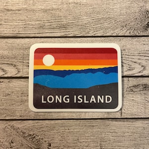 Long Island Aufkleber - Long Island Postkarte Aufkleber - Long Island Wasserdichter Aufkleber - Long Island Aufkleber - Long Island Postkarte