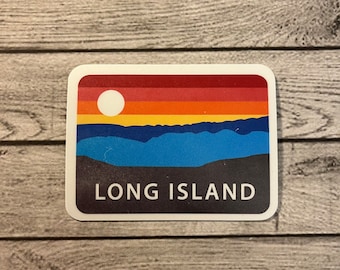 Long Island Sticker - Long Island postcard Sticker - Long Island Waterproof Sticker - Long Island decal - Long Island postcard