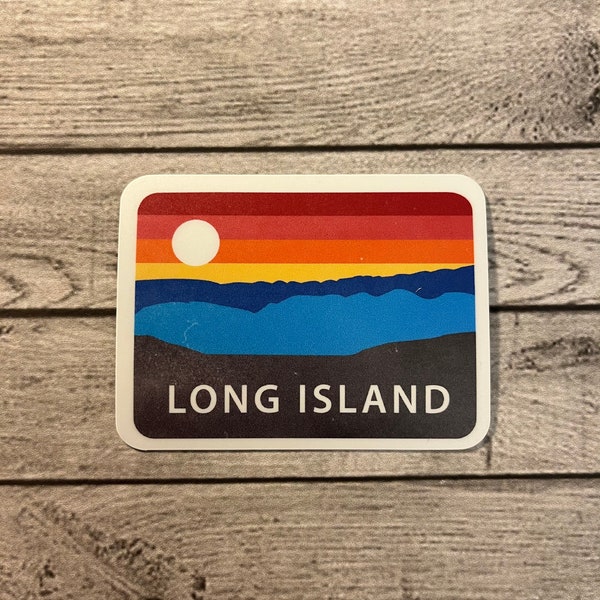 Long Island Sticker - Long Island postcard Sticker - Long Island Waterproof Sticker - Long Island decal - Long Island postcard