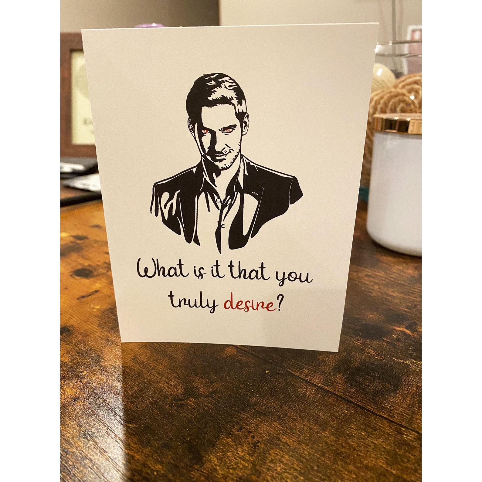 Lucifer Birthday Card Lucifer Birthday Devil Birthday Card | Etsy