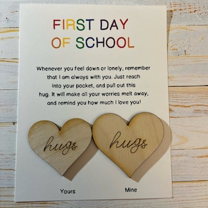 Heart Pocket Hugs - Pencil Pocket Hugs - Star Pocket Hugs - First Day of School Pocket Hug - First Day of School Gift