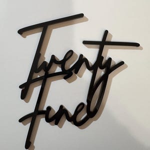 Twenty Fine Acrylic Cake Topper - Twenty Fine Cake Charm - Acrylic ...