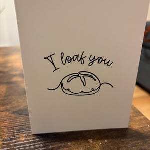 Sauerteig-Starterkarte - Sauerteig Valentinstag Karte - Sauerteig Valentinstag Karte - Sauerteig Starter Karte - Valentinstag Karte