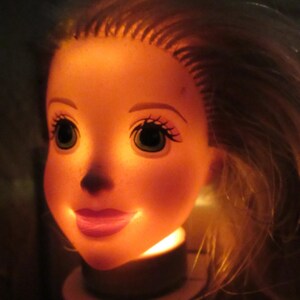 Blonde Barbie Head LED Night Lite | Etsy