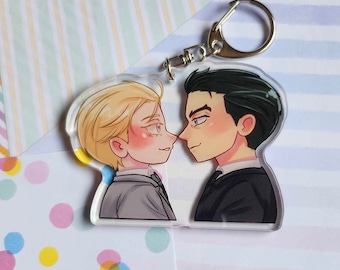 On or Off BL manhwa acrylic keychain | Fanmade | Yaoi