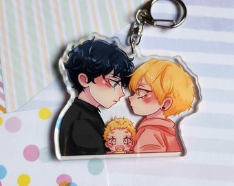 Love is an Illusion BL manhwa acrylic keychain | Fanmade | Yaoi