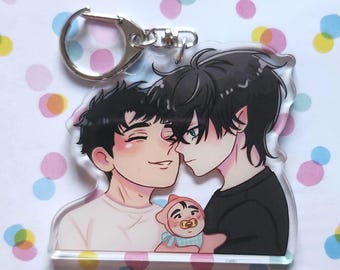 Our Sunny Days BL manhwa acrylic keychain | Fanmade | Yaoi