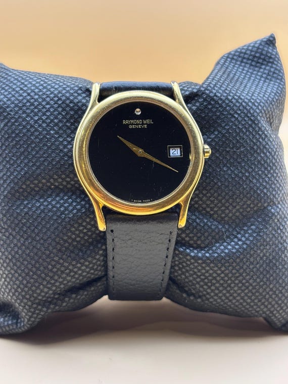 Raymond Weil Black Dial Vintage Watch Ref 5567