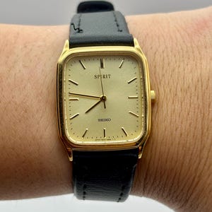 1980 Seiko Spirit Tank Watch Vintage: ref 5E31-5B50