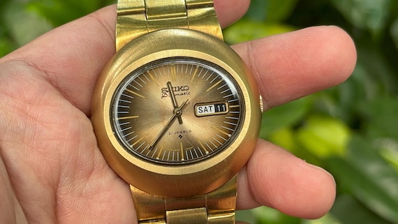 Vintage Seiko UFO Diamatic Gold Tone