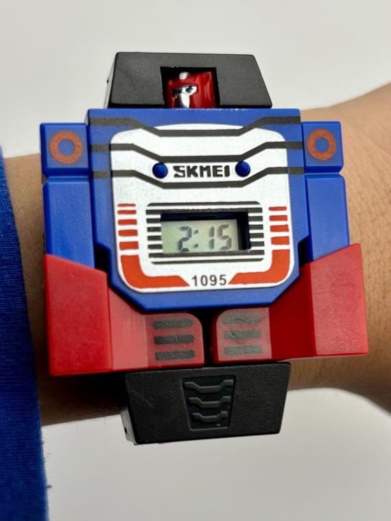 SKMEI vintage look Transformer Watch for kids