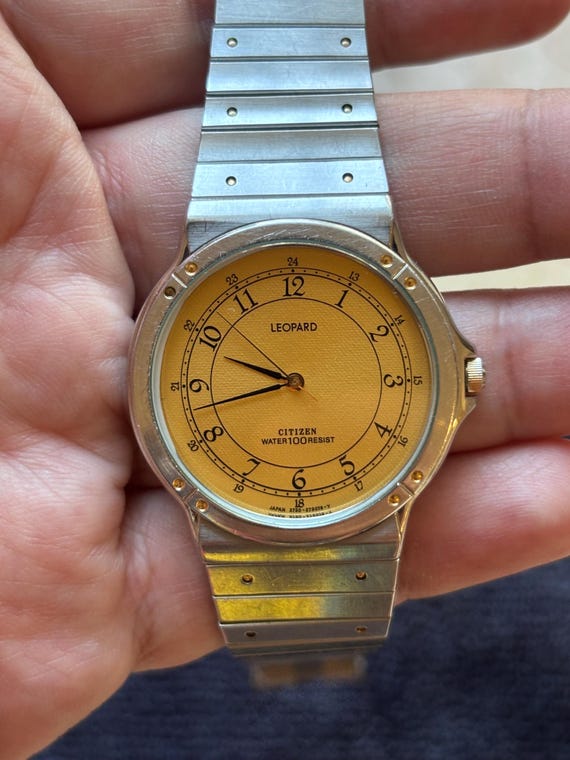 Vintage Gold Dial Watch Citizen Leopard Ref 3100366