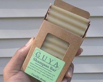 Vanilla Rose Shampoo Bar: Eco-Friendly Zero-Waste Soap